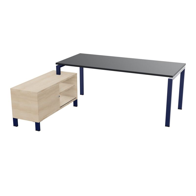 RIO BUREAU RECT. 198X168 PL 180X80 OBT RET PORT A GAUCHE SIMPLE ACCES  R9 X4 RZ