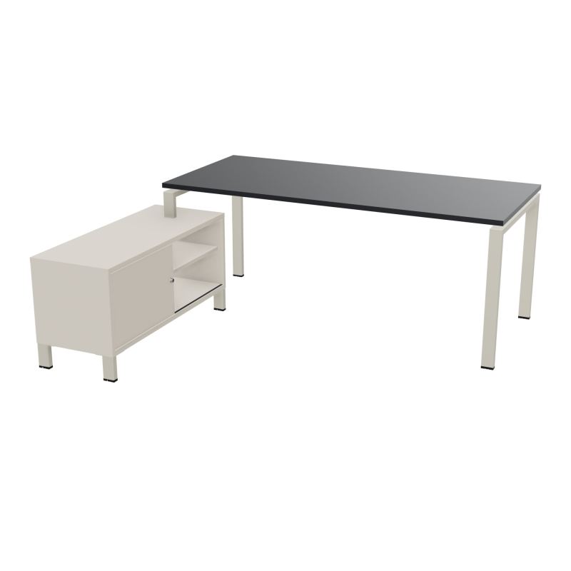 RIO BUREAU RECT. 198X168 PL 180X80 OBT RET PORT A GAUCHE SIMPLE ACCES  R9 ZC N5