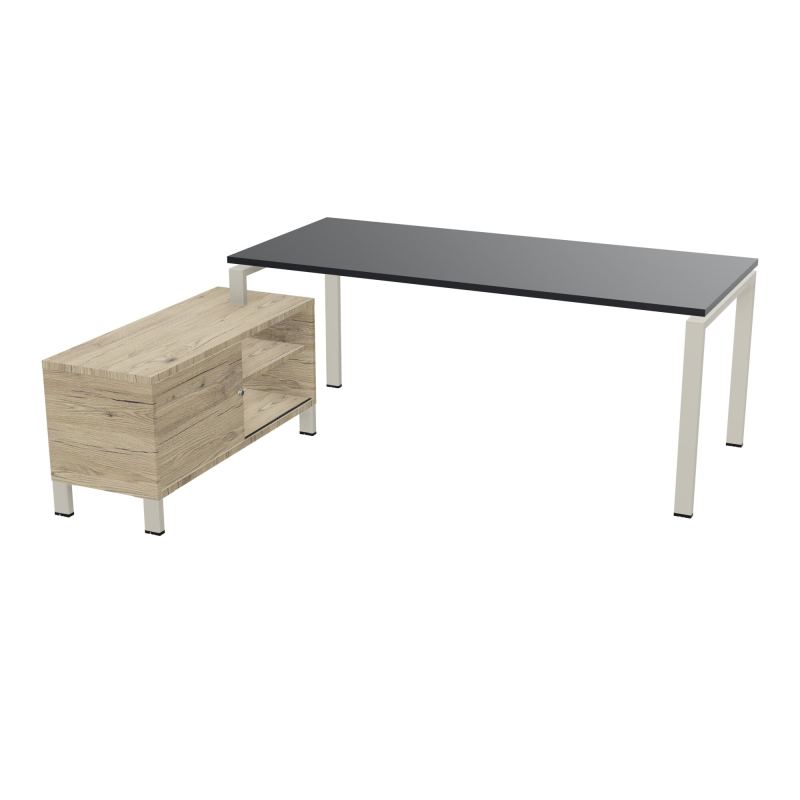 RIO BUREAU RECT. 198X168 PL 180X80 OBT RET PORT A GAUCHE SIMPLE ACCES  R9 ZC R3