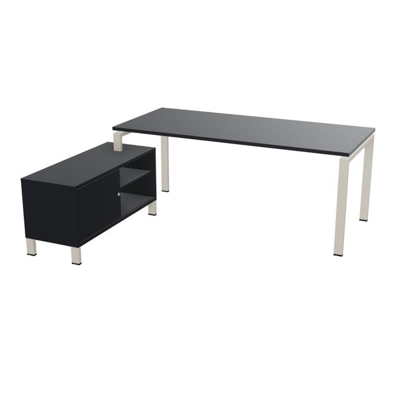 RIO BUREAU RECT. 198X168 PL 180X80 OBT RET PORT A GAUCHE SIMPLE ACCES  R9 ZC R9