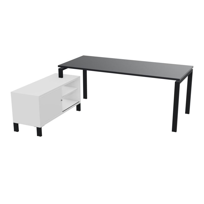 RIO BUREAU RECT. 198X168 PL 180X80 OBT RET PORT A GAUCHE SIMPLE ACCES  R9 ZP MG