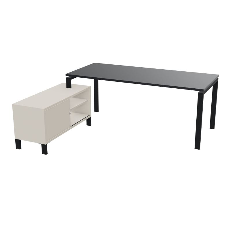 RIO BUREAU RECT. 198X168 PL 180X80 OBT RET PORT A GAUCHE SIMPLE ACCES  R9 ZP N5