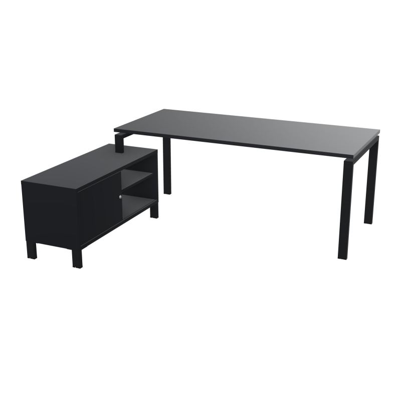 RIO BUREAU RECT. 198X168 PL 180X80 OBT RET PORT A GAUCHE SIMPLE ACCES  R9 ZP R9
