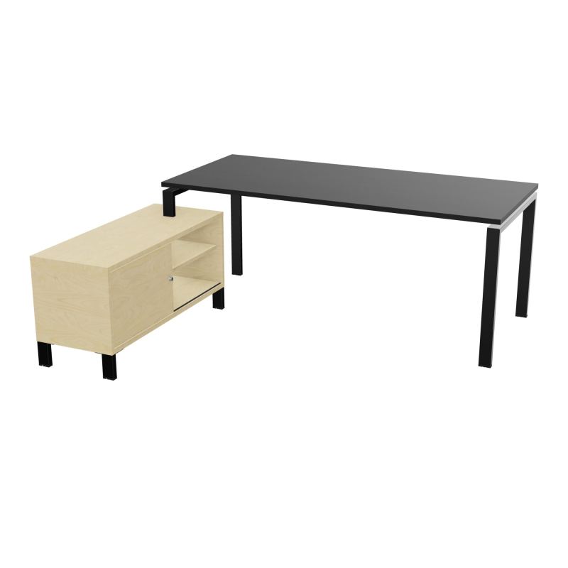 RIO BUREAU RECT. 198X168 PL 180X80 OBT RET PORT A GAUCHE SIMPLE ACCES  RK SG N8