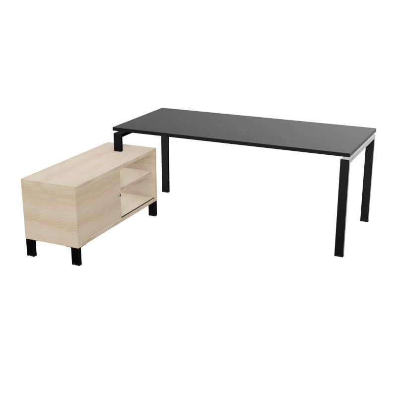 RIO BUREAU RECT. 198X168 PL 180X80 OBT RET PORT A GAUCHE SIMPLE ACCES  RK SG RZ