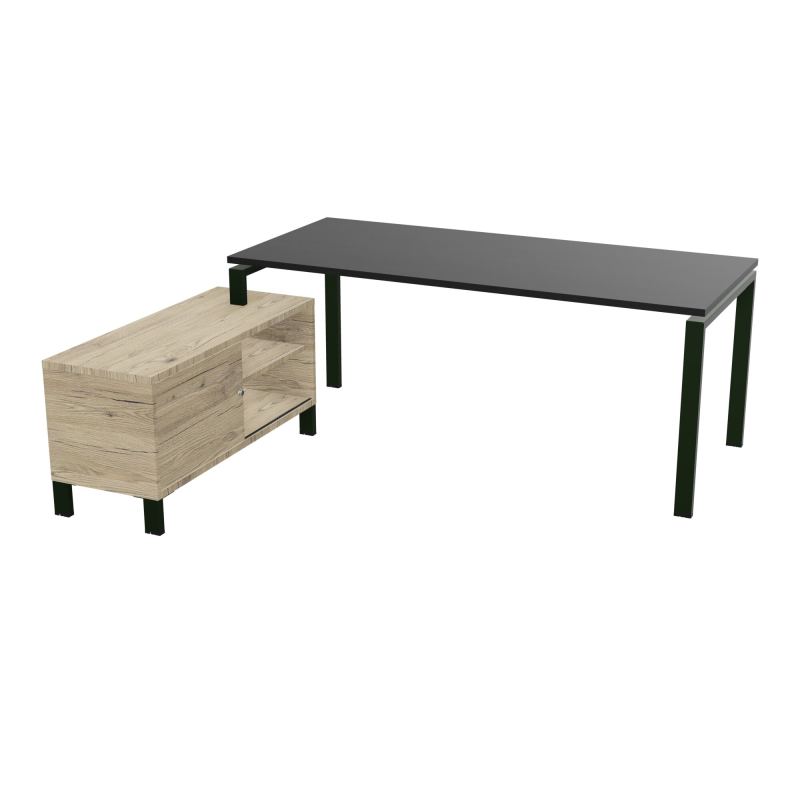 RIO BUREAU RECT. 198X168 PL 180X80 OBT RET PORT A GAUCHE SIMPLE ACCES  RK ST R3