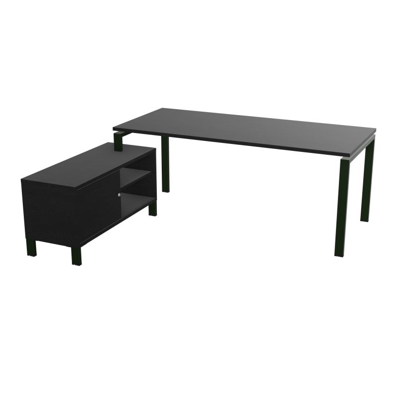 RIO BUREAU RECT. 198X168 PL 180X80 OBT RET PORT A GAUCHE SIMPLE ACCES  RK ST RK