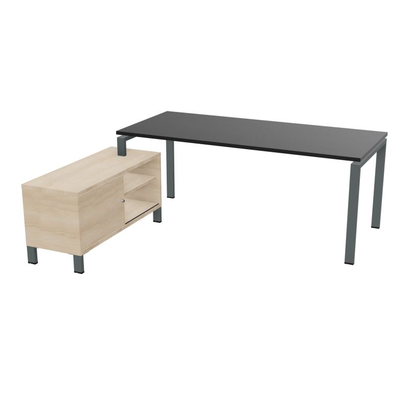 RIO BUREAU RECT. 198X168 PL 180X80 OBT RET PORT A GAUCHE SIMPLE ACCES  RK SU RZ