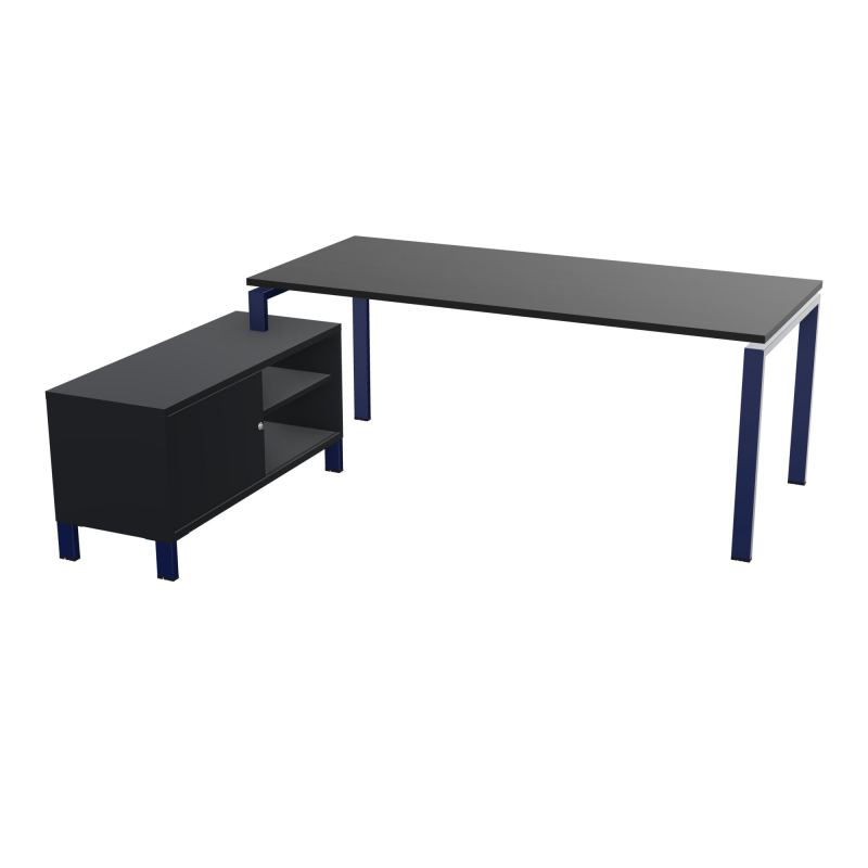 RIO BUREAU RECT. 198X168 PL 180X80 OBT RET PORT A GAUCHE SIMPLE ACCES  RK X4 R9