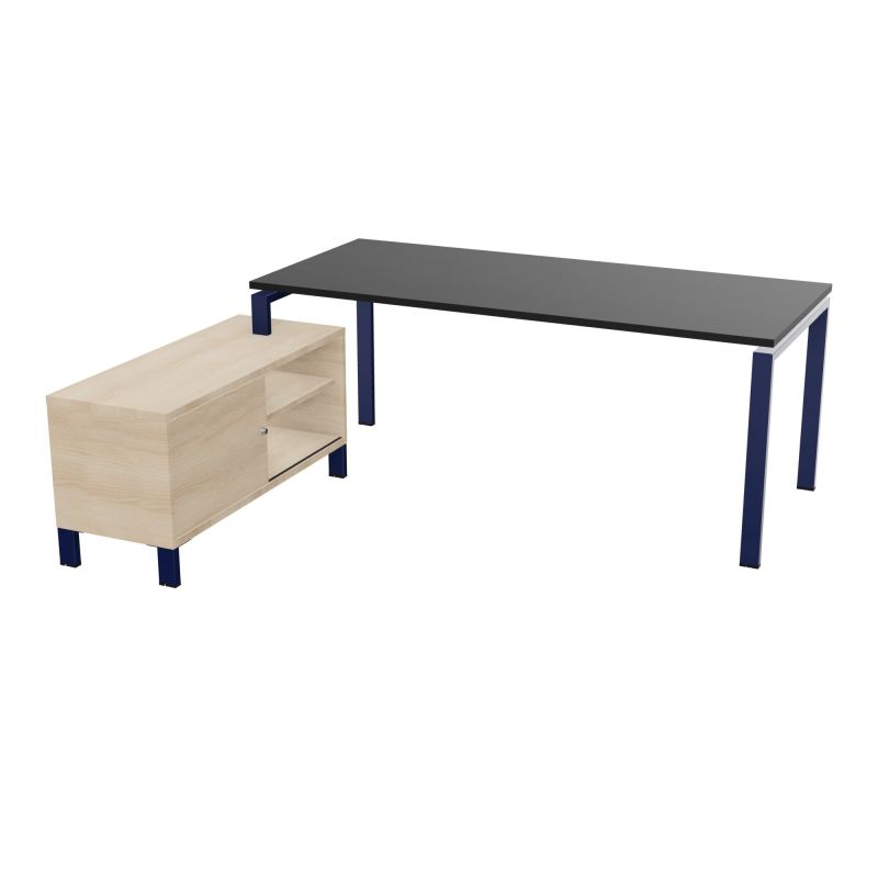 RIO BUREAU RECT. 198X168 PL 180X80 OBT RET PORT A GAUCHE SIMPLE ACCES  RK X4 RZ