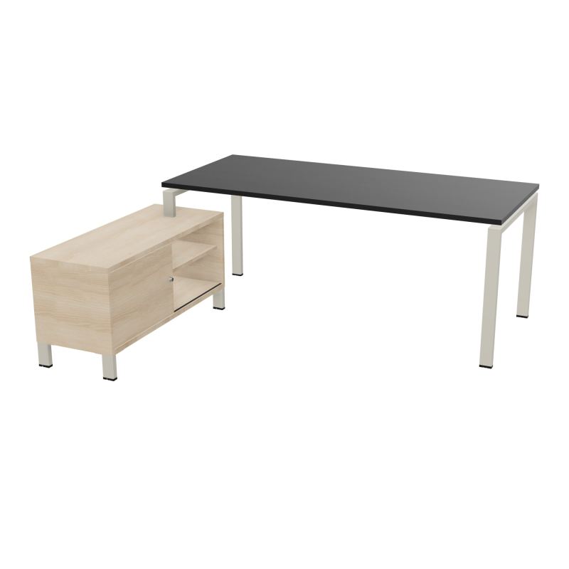 RIO BUREAU RECT. 198X168 PL 180X80 OBT RET PORT A GAUCHE SIMPLE ACCES  RK ZC RZ