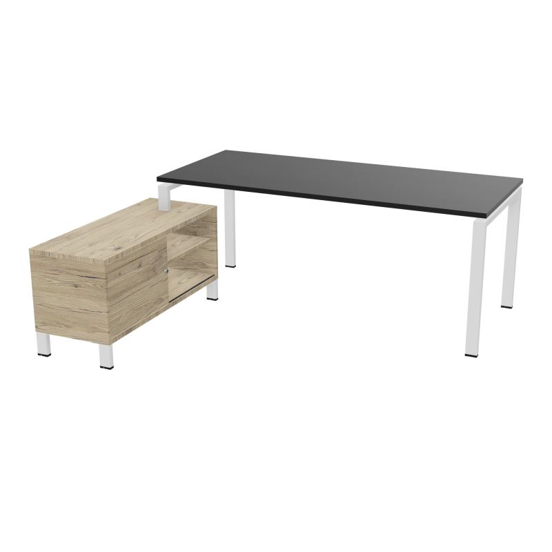 RIO BUREAU RECT. 198X168 PL 180X80 OBT RET PORT A GAUCHE SIMPLE ACCES  RK ZO R3
