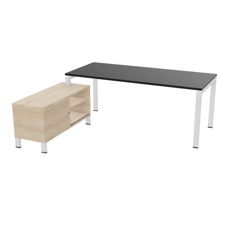 RIO BUREAU RECT. 198X168 PL 180X80 OBT RET PORT A GAUCHE SIMPLE ACCES  RK ZO RZ