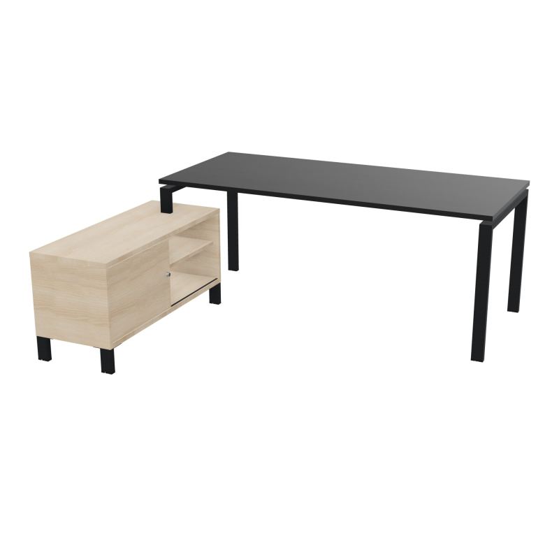 RIO BUREAU RECT. 198X168 PL 180X80 OBT RET PORT A GAUCHE SIMPLE ACCES  RK ZP RZ
