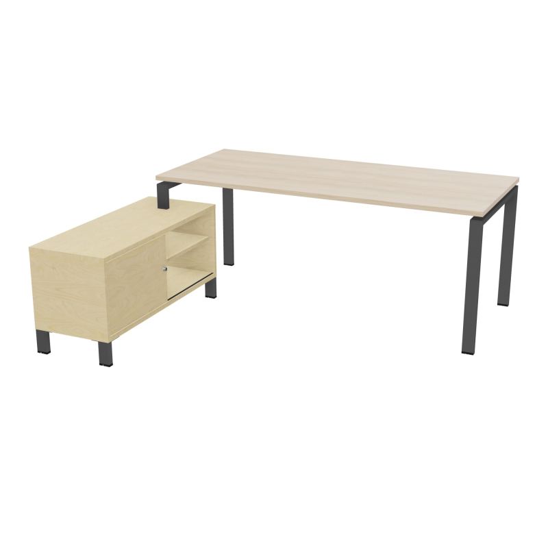 RIO BUREAU RECT. 198X168 PL 180X80 OBT RET PORT A GAUCHE SIMPLE ACCES  RZ SC N8