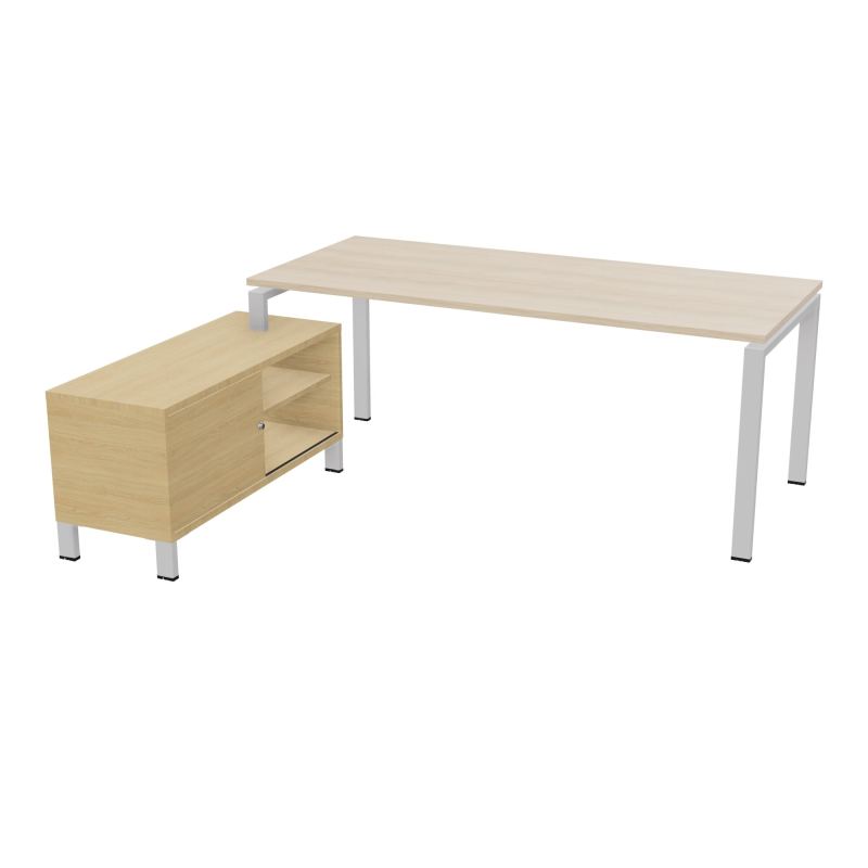 RIO BUREAU RECT. 198X168 PL 180X80 OBT RET PORT A GAUCHE SIMPLE ACCES  RZ SD R1