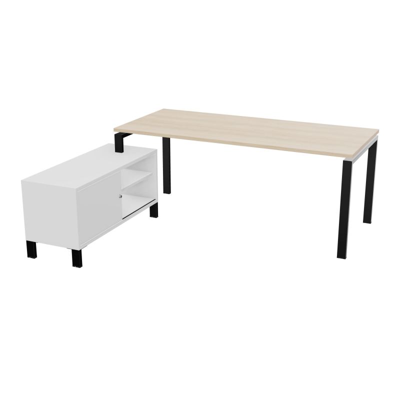 RIO BUREAU RECT. 198X168 PL 180X80 OBT RET PORT A GAUCHE SIMPLE ACCES  RZ SG MG
