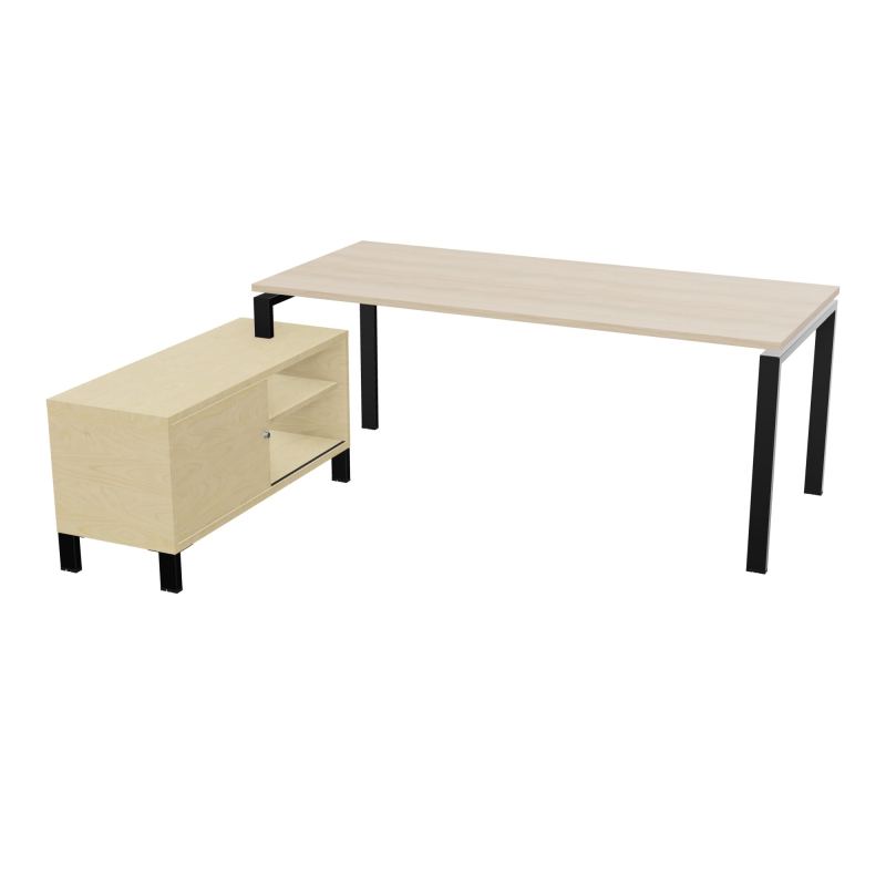 RIO BUREAU RECT. 198X168 PL 180X80 OBT RET PORT A GAUCHE SIMPLE ACCES  RZ SG N8