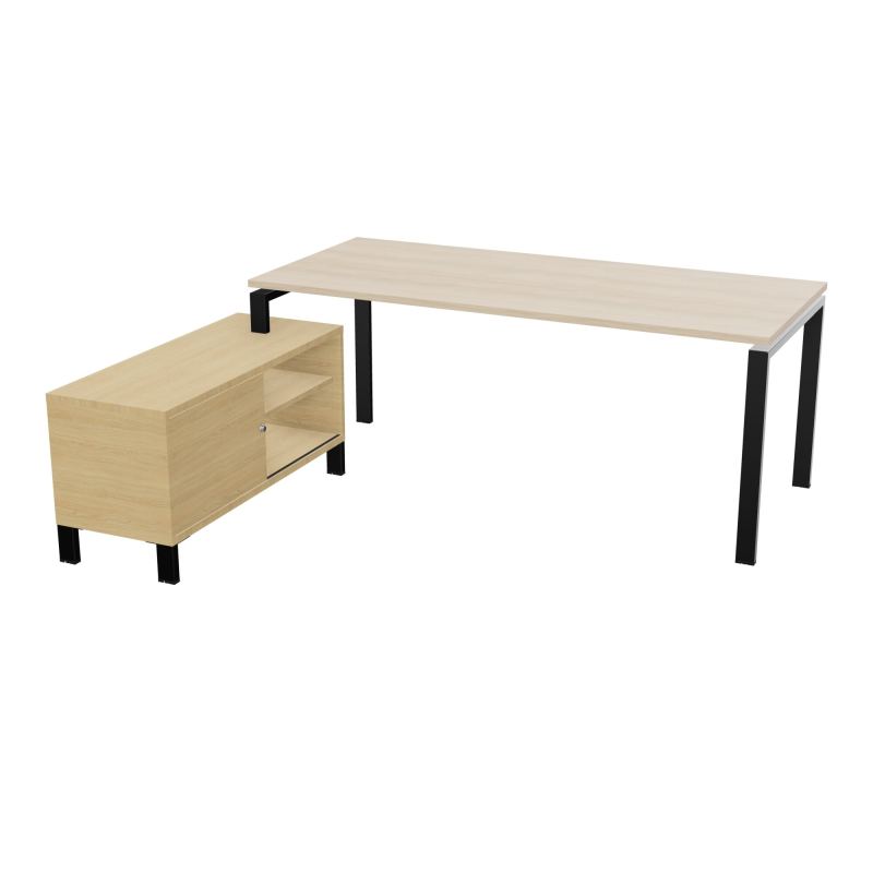 RIO BUREAU RECT. 198X168 PL 180X80 OBT RET PORT A GAUCHE SIMPLE ACCES  RZ SG R1