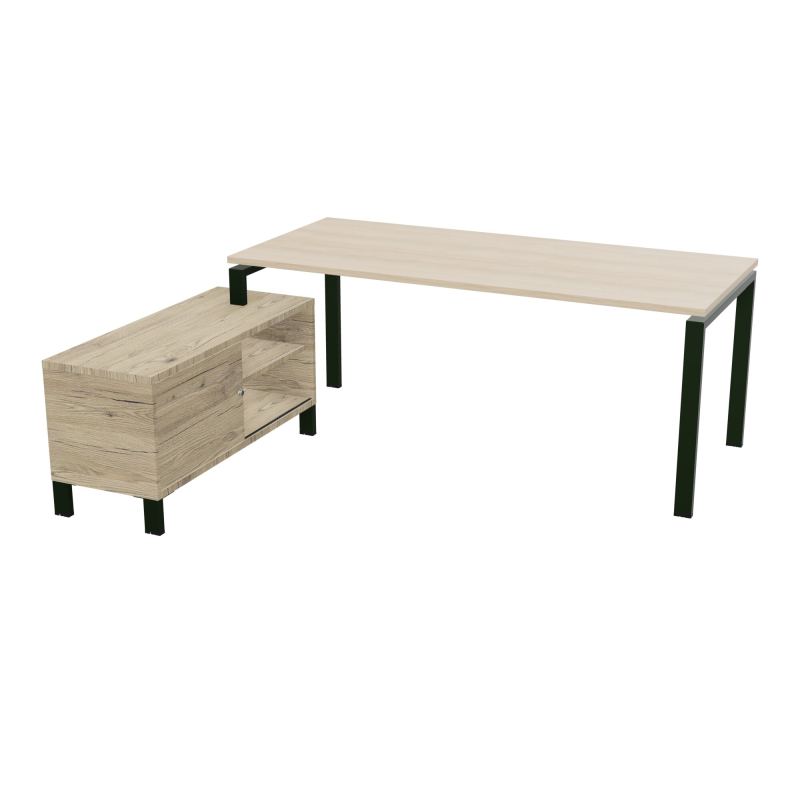 RIO BUREAU RECT. 198X168 PL 180X80 OBT RET PORT A GAUCHE SIMPLE ACCES  RZ ST R3