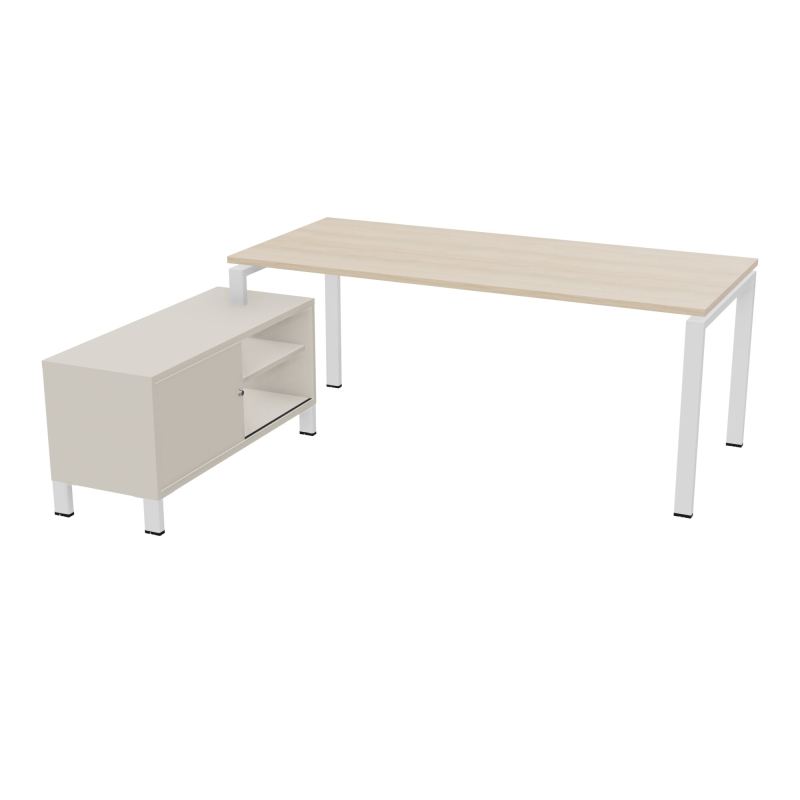 RIO BUREAU RECT. 198X168 PL 180X80 OBT RET PORT A GAUCHE SIMPLE ACCES  RZ ZO N5