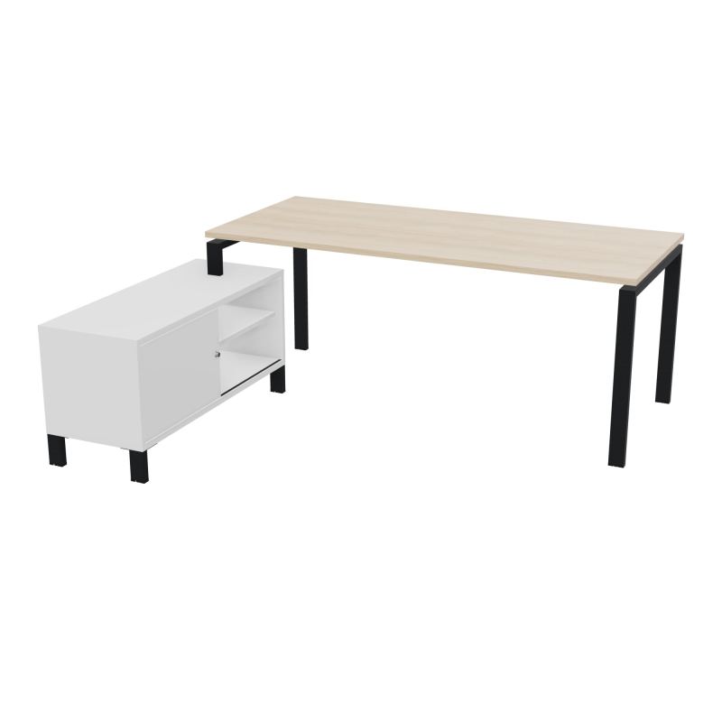 RIO BUREAU RECT. 198X168 PL 180X80 OBT RET PORT A GAUCHE SIMPLE ACCES  RZ ZP MG