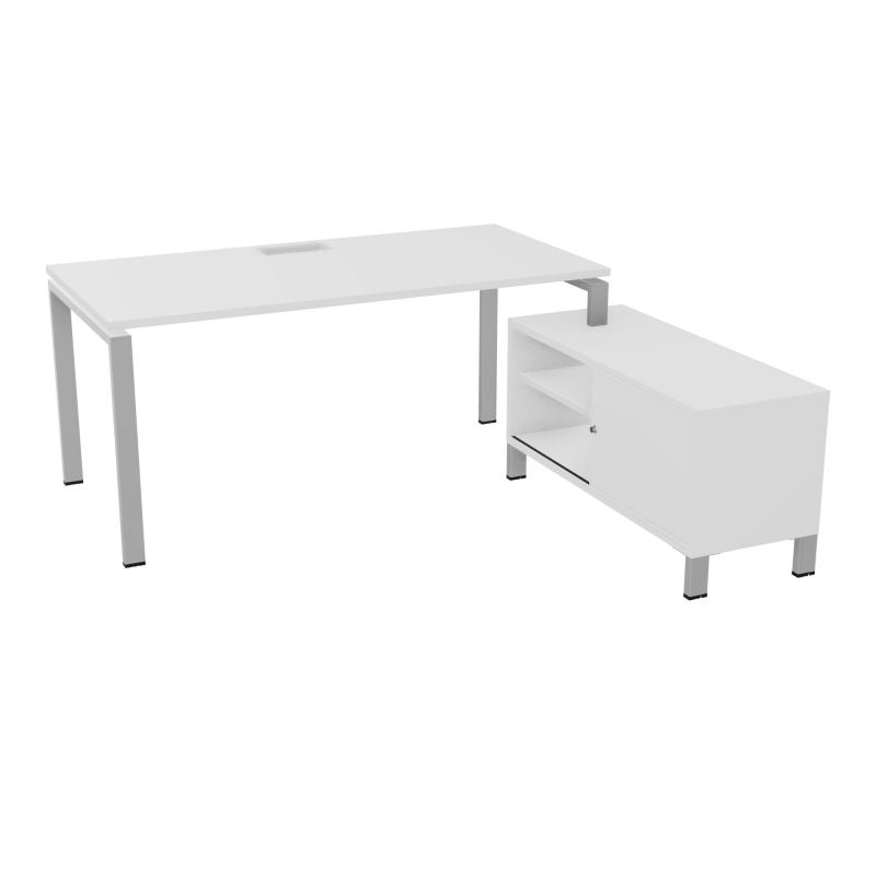 RIO BUREAU RECT. 178X168 PL 160X80 TRAPPE FRONTALE + GOUL + RET PORT A DROITE SIMPLE ACCE
