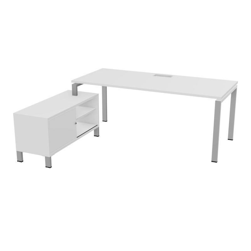 RIO BUREAU RECT. 198X168 PL 180X80 TRAPPE FRONTALE + GOUL + RET PORT A GAUCHE SIMPLE ACCE