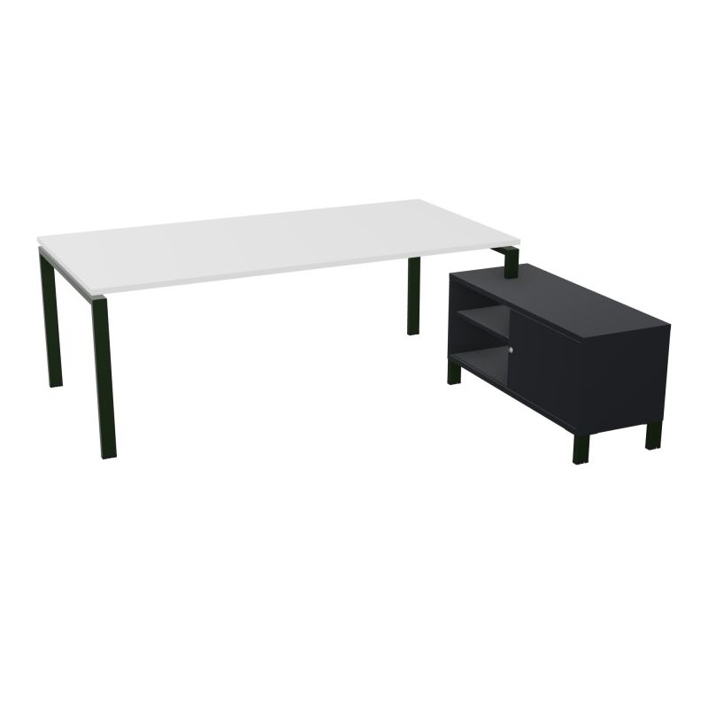 RIO BUREAU RECT. 218X188 PL 200X100 OBT + RET PORT A DROITE SIMPLE ACCES  MG ST R9