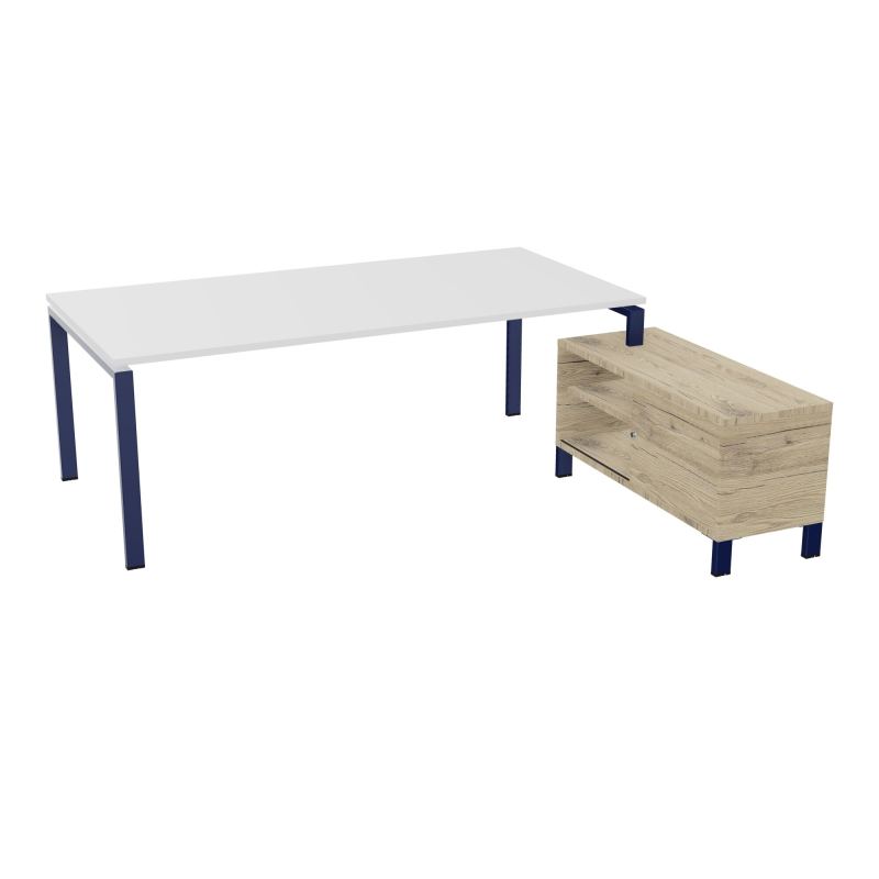 RIO BUREAU RECT. 218X188 PL 200X100 OBT + RET PORT A DROITE SIMPLE ACCES  MG X4 R3