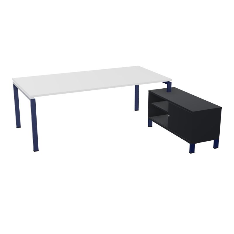 RIO BUREAU RECT. 218X188 PL 200X100 OBT + RET PORT A DROITE SIMPLE ACCES  MG X4 R9