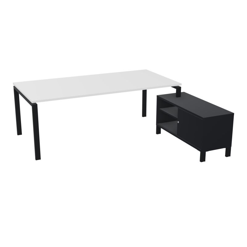 RIO BUREAU RECT. 218X188 PL 200X100 OBT + RET PORT A DROITE SIMPLE ACCES  MG ZP R9