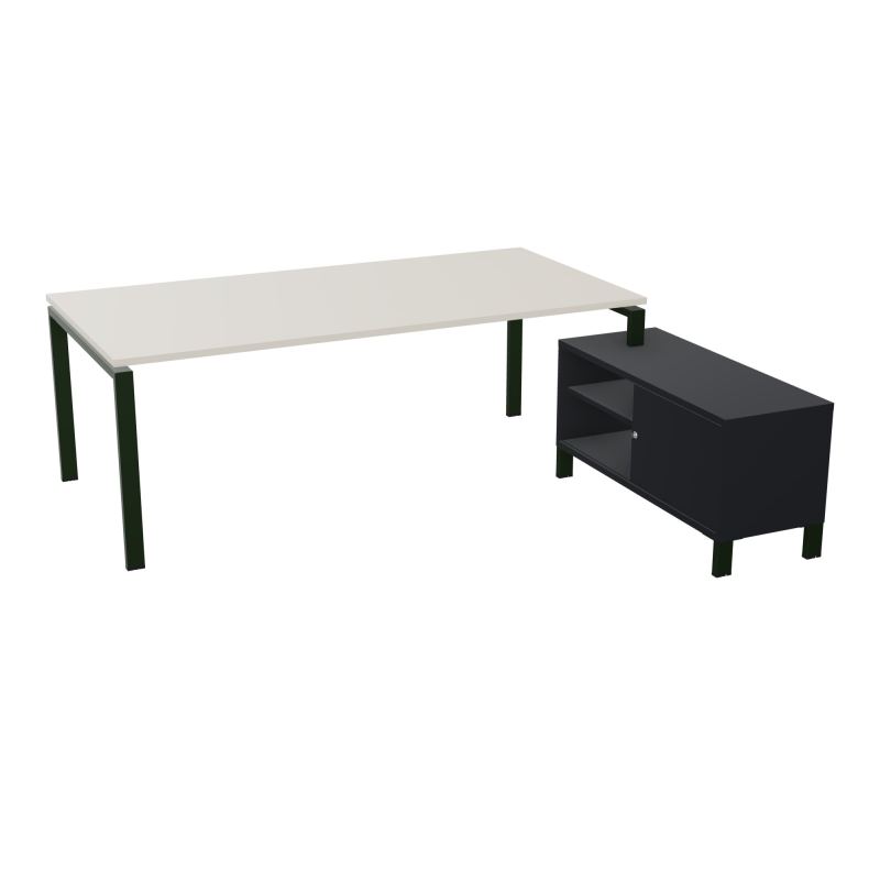 RIO BUREAU RECT. 218X188 PL 200X100 OBT + RET PORT A DROITE SIMPLE ACCES  N5 ST R9
