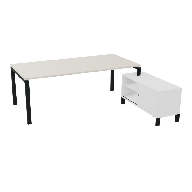 RIO BUREAU RECT. 218X188 PL 200X100 OBT + RET PORT A DROITE SIMPLE ACCES  N5 ZP MG