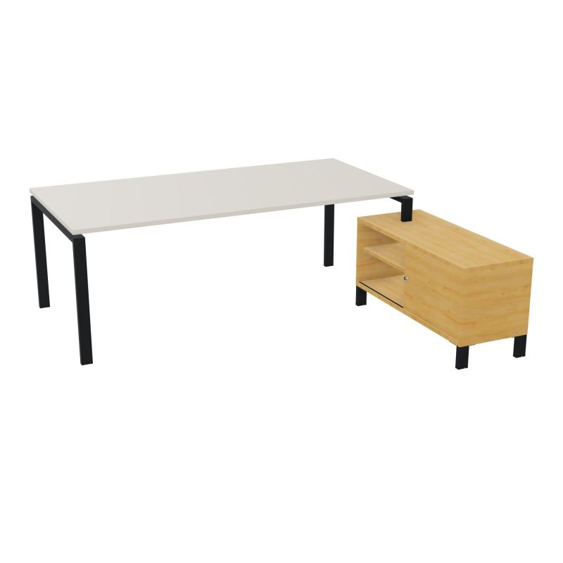 RIO BUREAU RECT. 218X188 PL 200X100 OBT + RET PORT A DROITE SIMPLE ACCES  N5 ZP R5