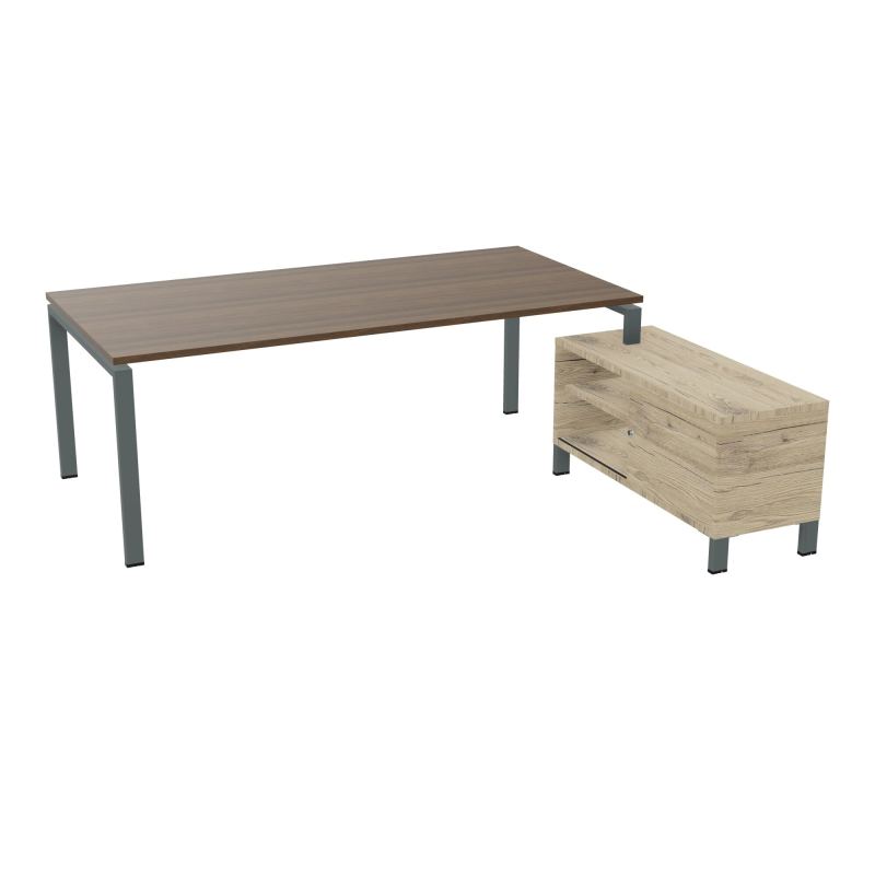RIO BUREAU RECT. 218X188 PL 200X100 OBT + RET PORT A DROITE SIMPLE ACCES  N6 SU R3