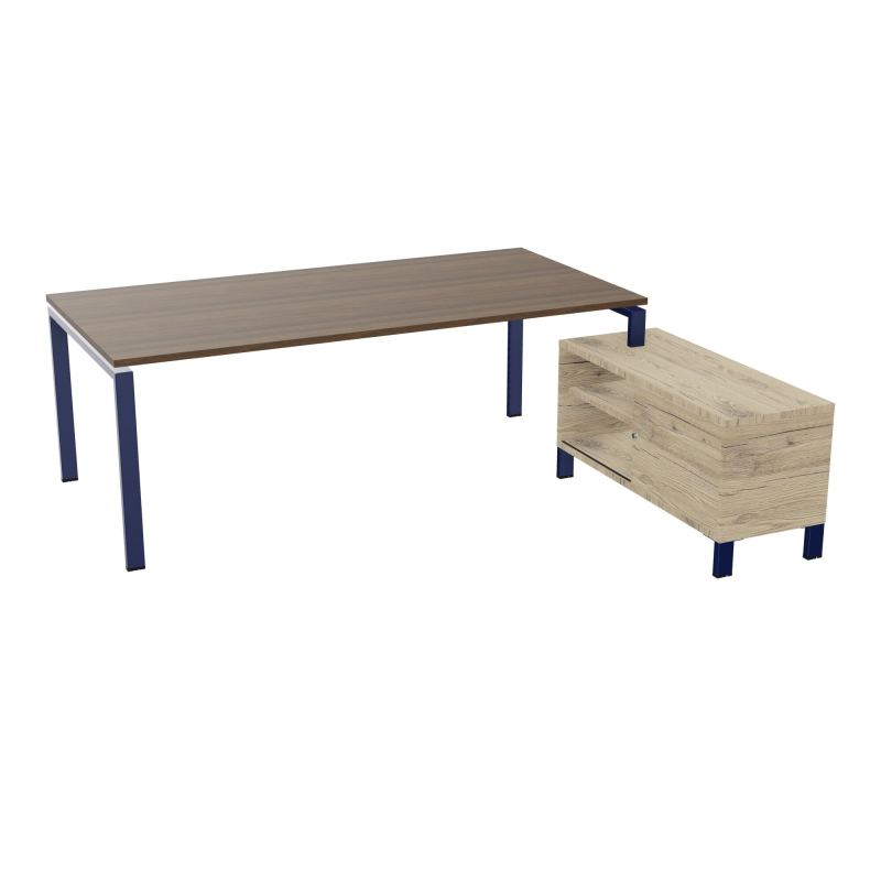 RIO BUREAU RECT. 218X188 PL 200X100 OBT + RET PORT A DROITE SIMPLE ACCES  N6 X4 R3