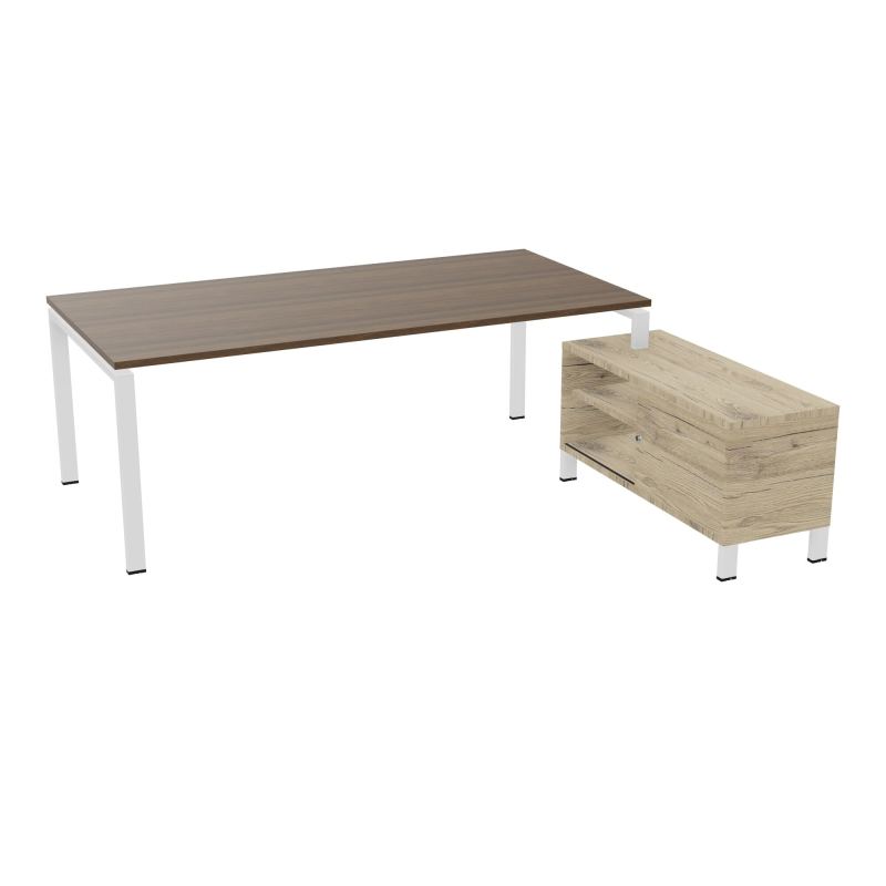 RIO BUREAU RECT. 218X188 PL 200X100 OBT + RET PORT A DROITE SIMPLE ACCES  N6 ZO R3