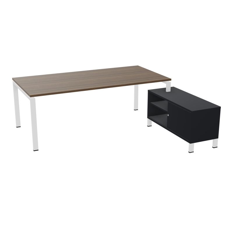 RIO BUREAU RECT. 218X188 PL 200X100 OBT + RET PORT A DROITE SIMPLE ACCES  N6 ZO R9