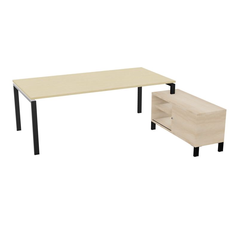RIO BUREAU RECT. 218X188 PL 200X100 OBT + RET PORT A DROITE SIMPLE ACCES  N8 SG RZ