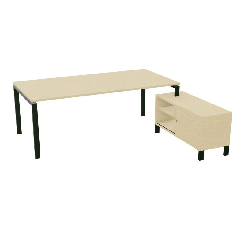 RIO BUREAU RECT. 218X188 PL 200X100 OBT + RET PORT A DROITE SIMPLE ACCES  N8 ST N8