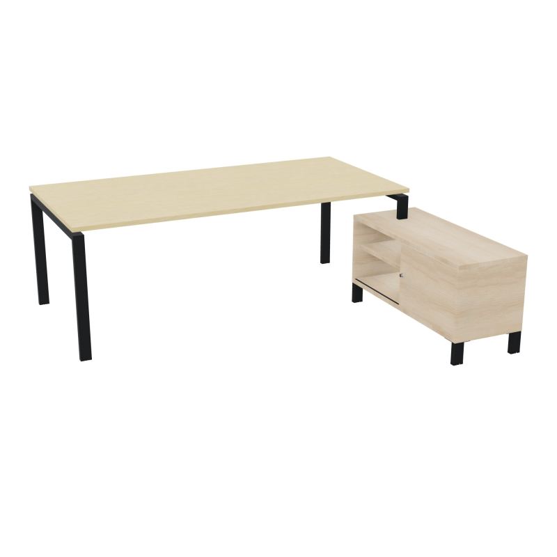 RIO BUREAU RECT. 218X188 PL 200X100 OBT + RET PORT A DROITE SIMPLE ACCES  N8 ZP RZ