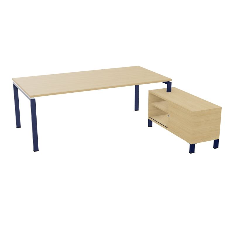 RIO BUREAU RECT. 218X188 PL 200X100 OBT + RET PORT A DROITE SIMPLE ACCES  R1 X4 R1