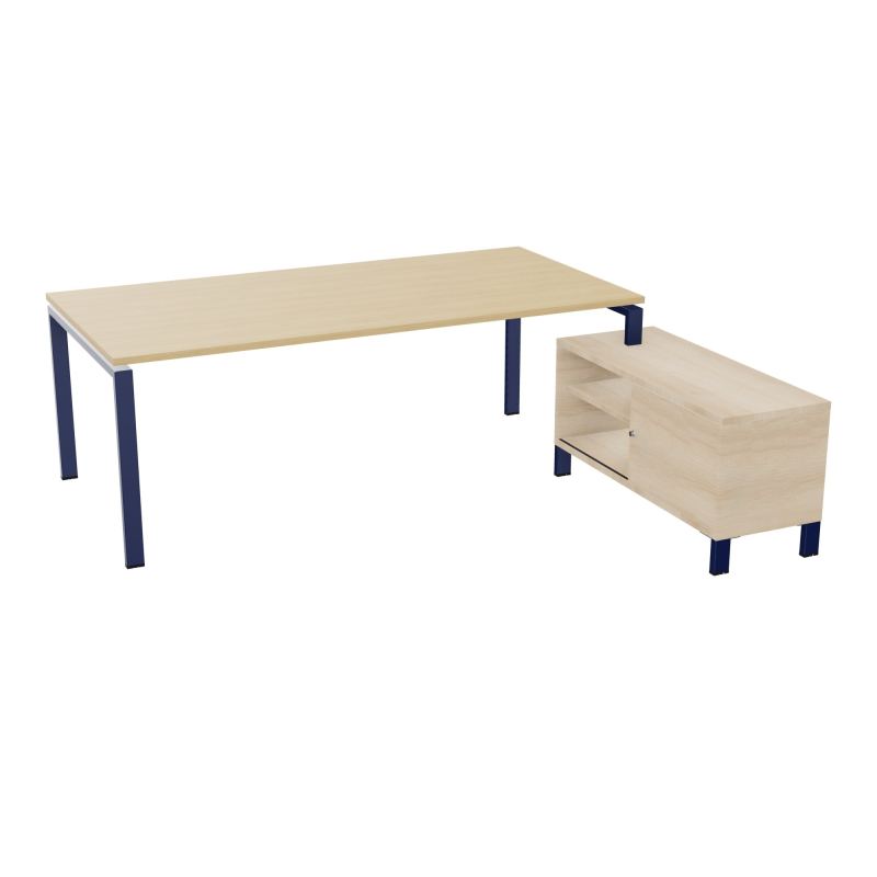 RIO BUREAU RECT. 218X188 PL 200X100 OBT + RET PORT A DROITE SIMPLE ACCES  R1 X4 RZ