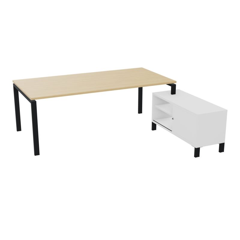 RIO BUREAU RECT. 218X188 PL 200X100 OBT + RET PORT A DROITE SIMPLE ACCES  R1 ZP MG