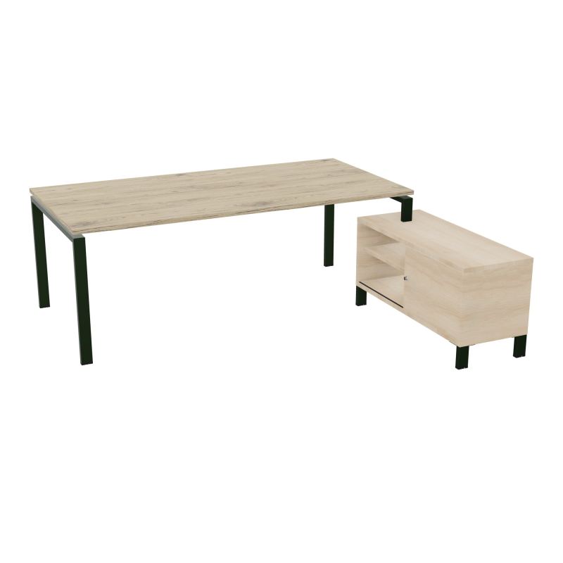 RIO BUREAU RECT. 218X188 PL 200X100 OBT + RET PORT A DROITE SIMPLE ACCES  R3 ST RZ