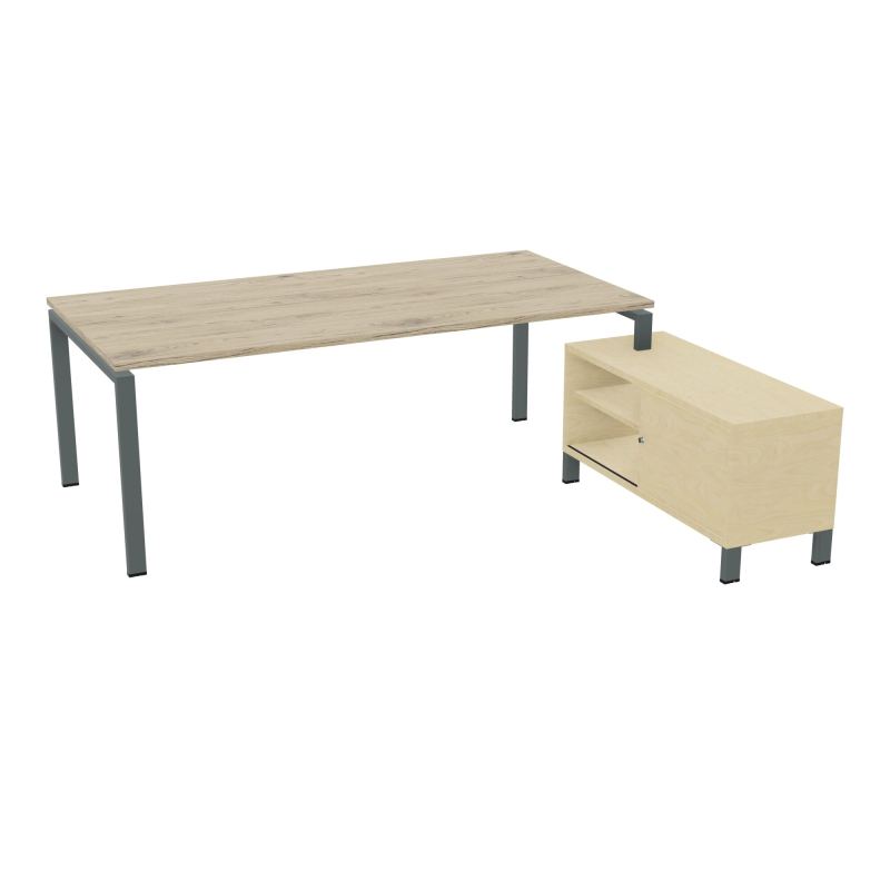 RIO BUREAU RECT. 218X188 PL 200X100 OBT + RET PORT A DROITE SIMPLE ACCES  R3 SU N8