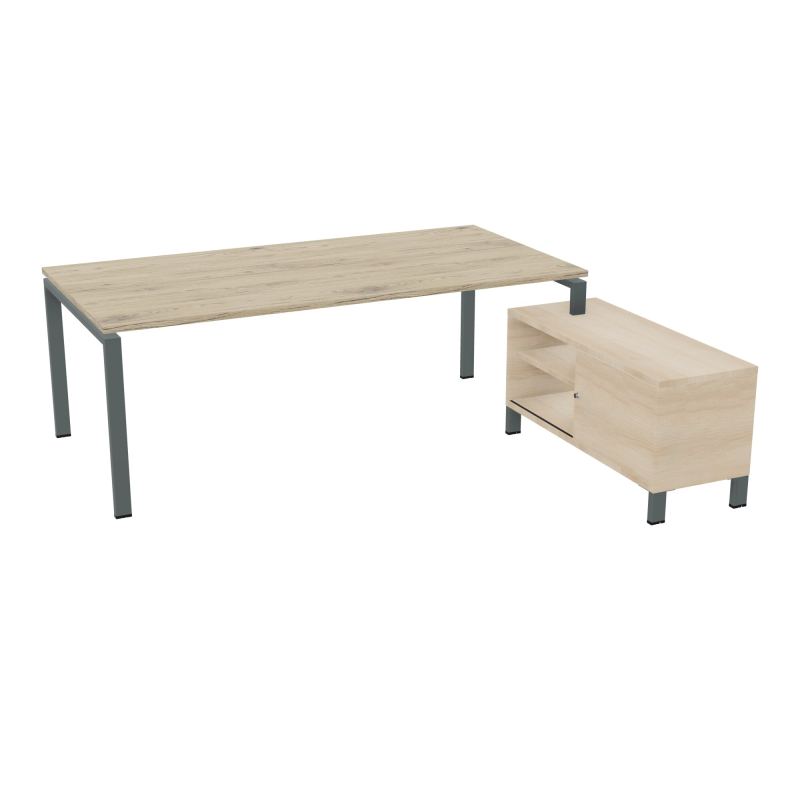 RIO BUREAU RECT. 218X188 PL 200X100 OBT + RET PORT A DROITE SIMPLE ACCES  R3 SU RZ
