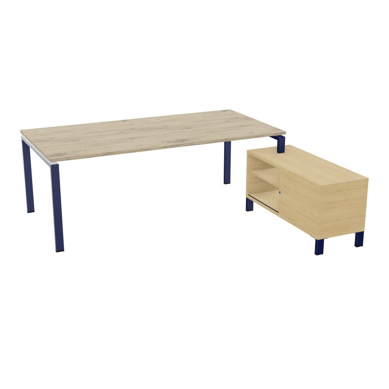 RIO BUREAU RECT. 218X188 PL 200X100 OBT + RET PORT A DROITE SIMPLE ACCES  R3 X4 R1
