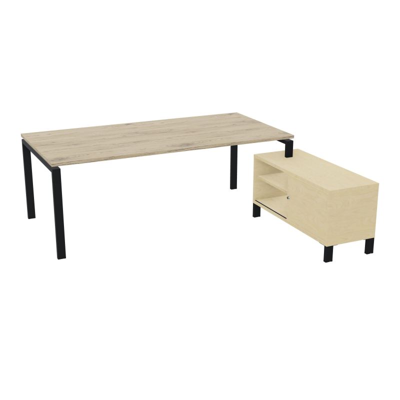 RIO BUREAU RECT. 218X188 PL 200X100 OBT + RET PORT A DROITE SIMPLE ACCES  R3 ZP N8